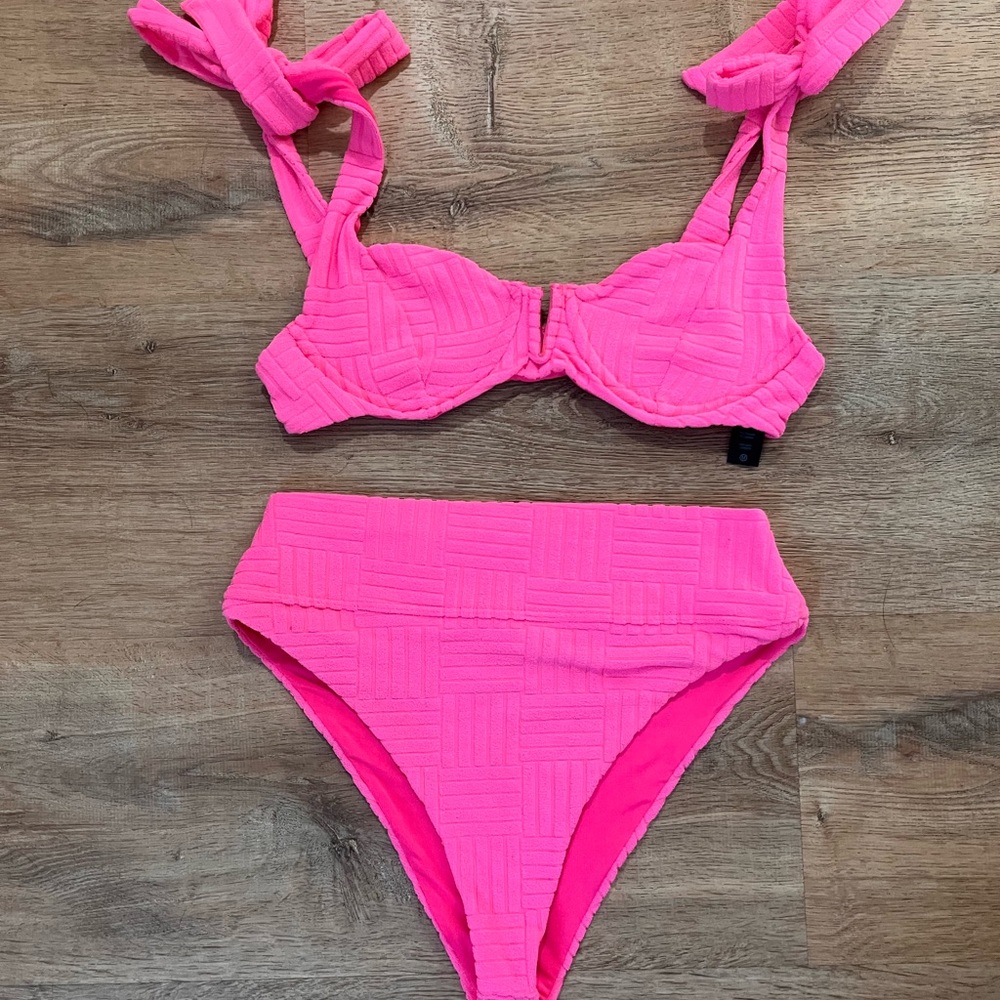 Beach Riot Hot Pink Swimwear